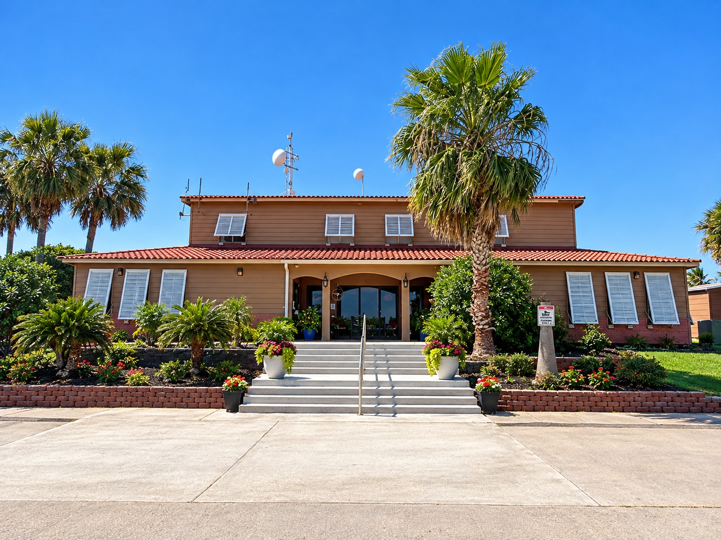 Galveston Bay RV Resort Front Office and Entrance